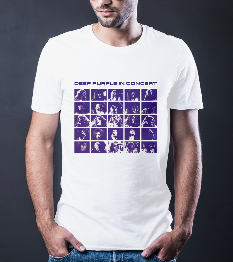 Deep Purple In Concert Grid Photos T-Shirt
