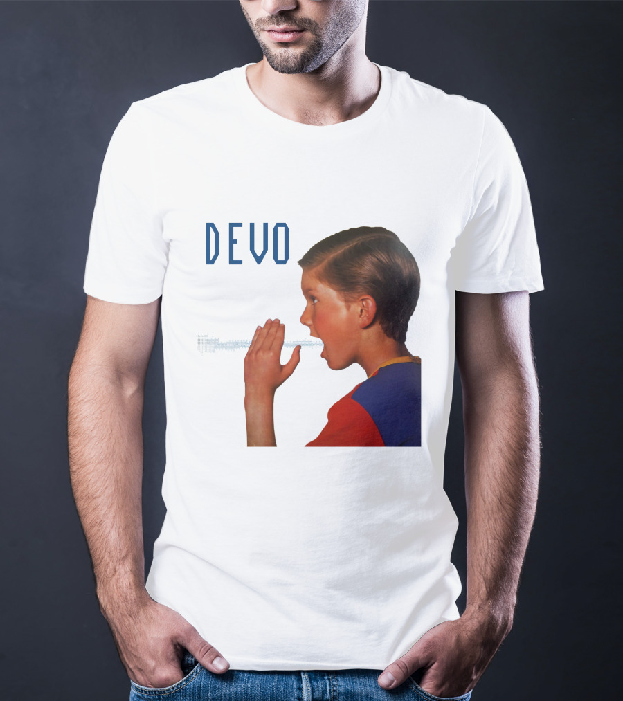Devo Boy Shouting With Sound Wave T-Shirt