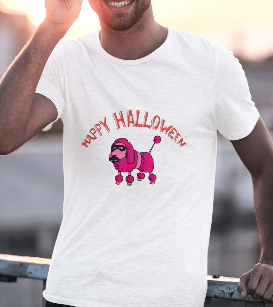 Happy Halloween Pink Poodle Fzp T-Shirt