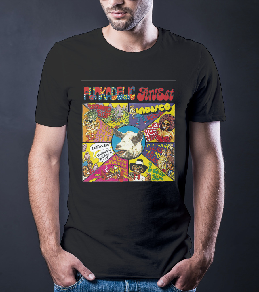 Funkadelic Finest Cosmic Slop Indisco Kid Joyful Bill T-Shirt