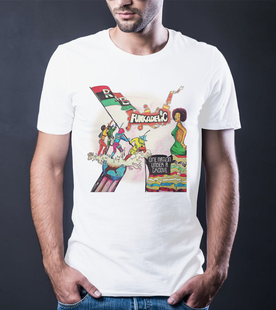 Funkadelic One Nation Under A Groove R&B Psychedelic Style T-Shirt