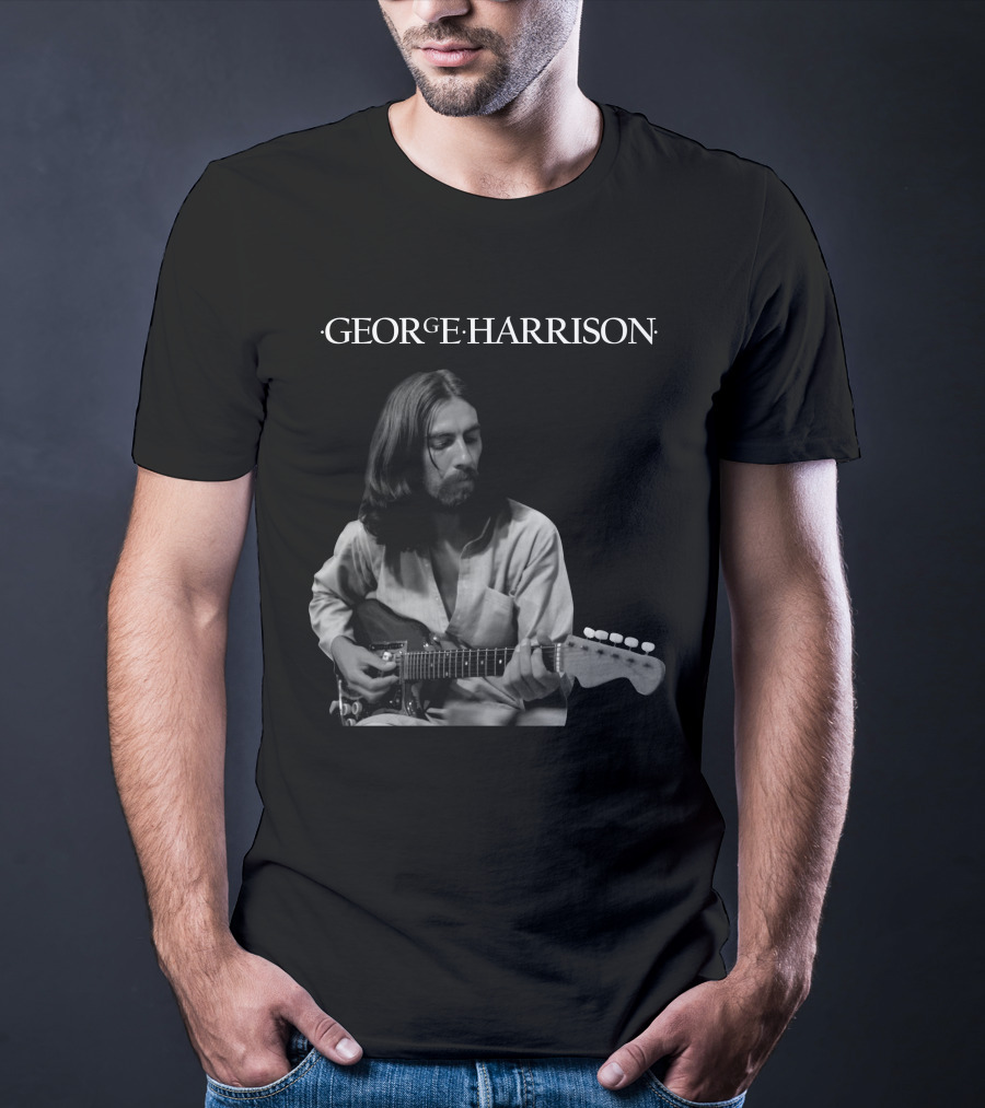 George Harrison Playing Guitar T-Shirt