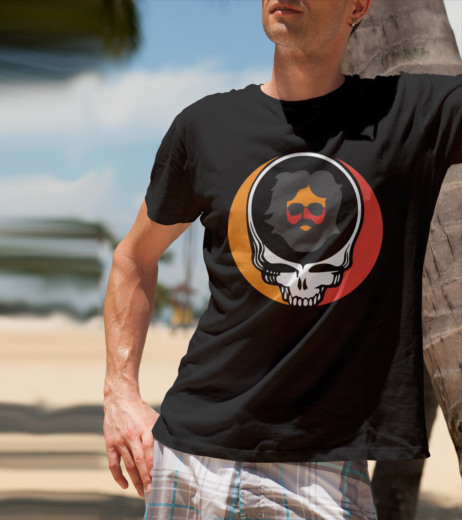 Gd Skull Icon With Sunglasses And Beard Retro T-Shirt