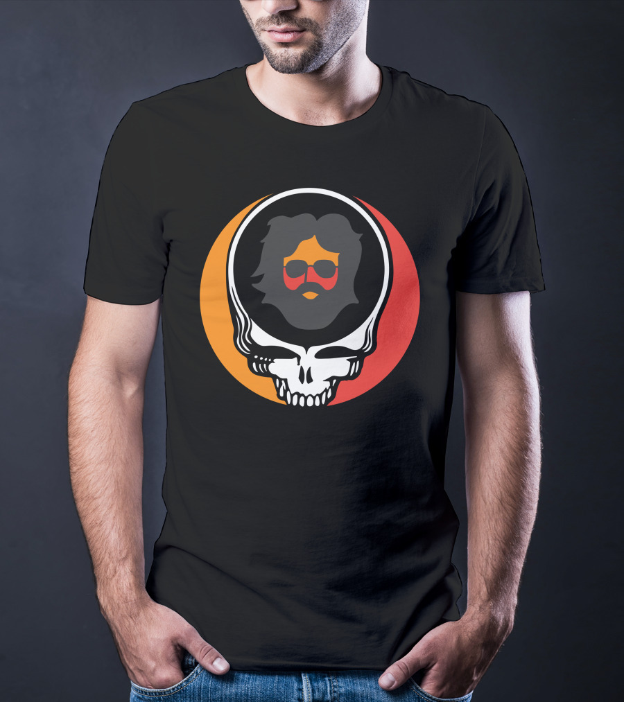 Gd Skull Icon With Sunglasses And Beard Retro T-Shirt