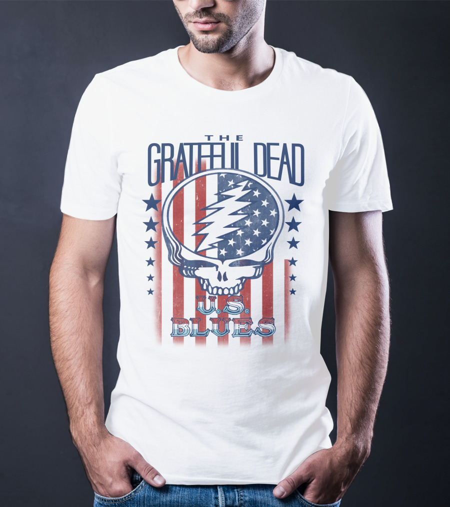 Grateful Dead U.s. Blues American Flag Skull T-Shirt