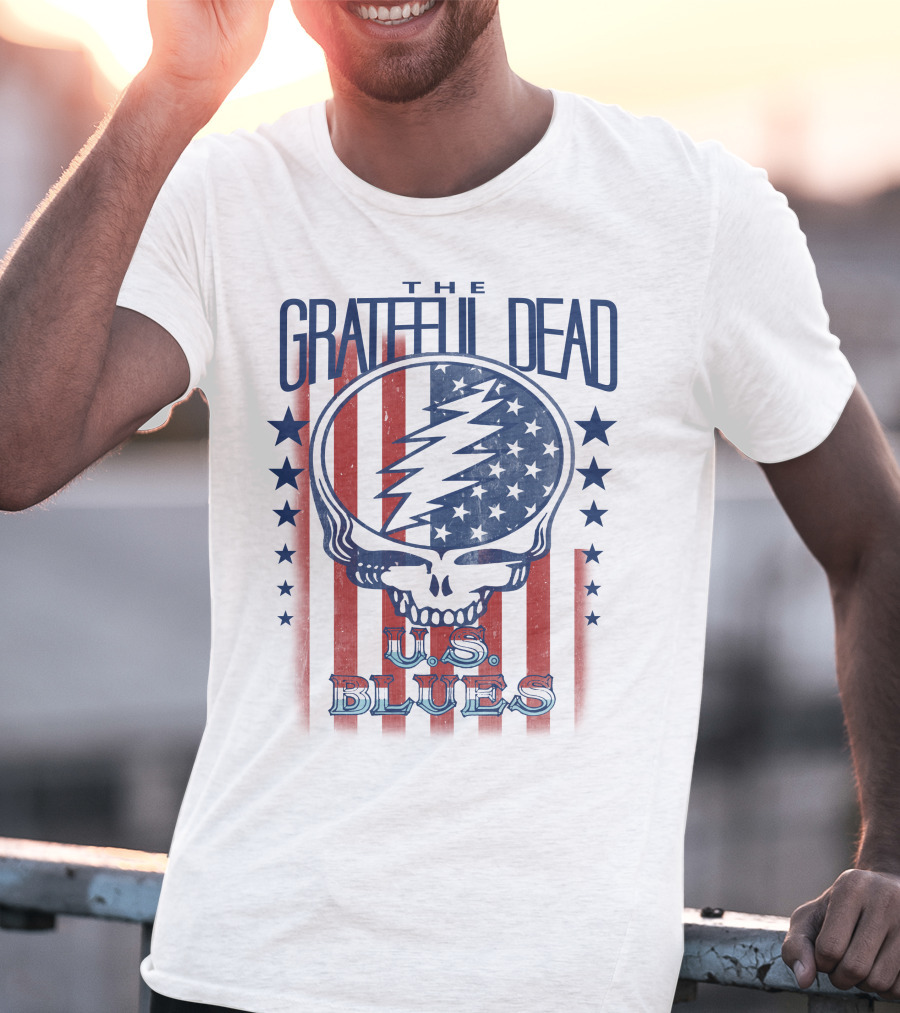 Grateful Dead U.s. Blues American Flag Skull T-Shirt