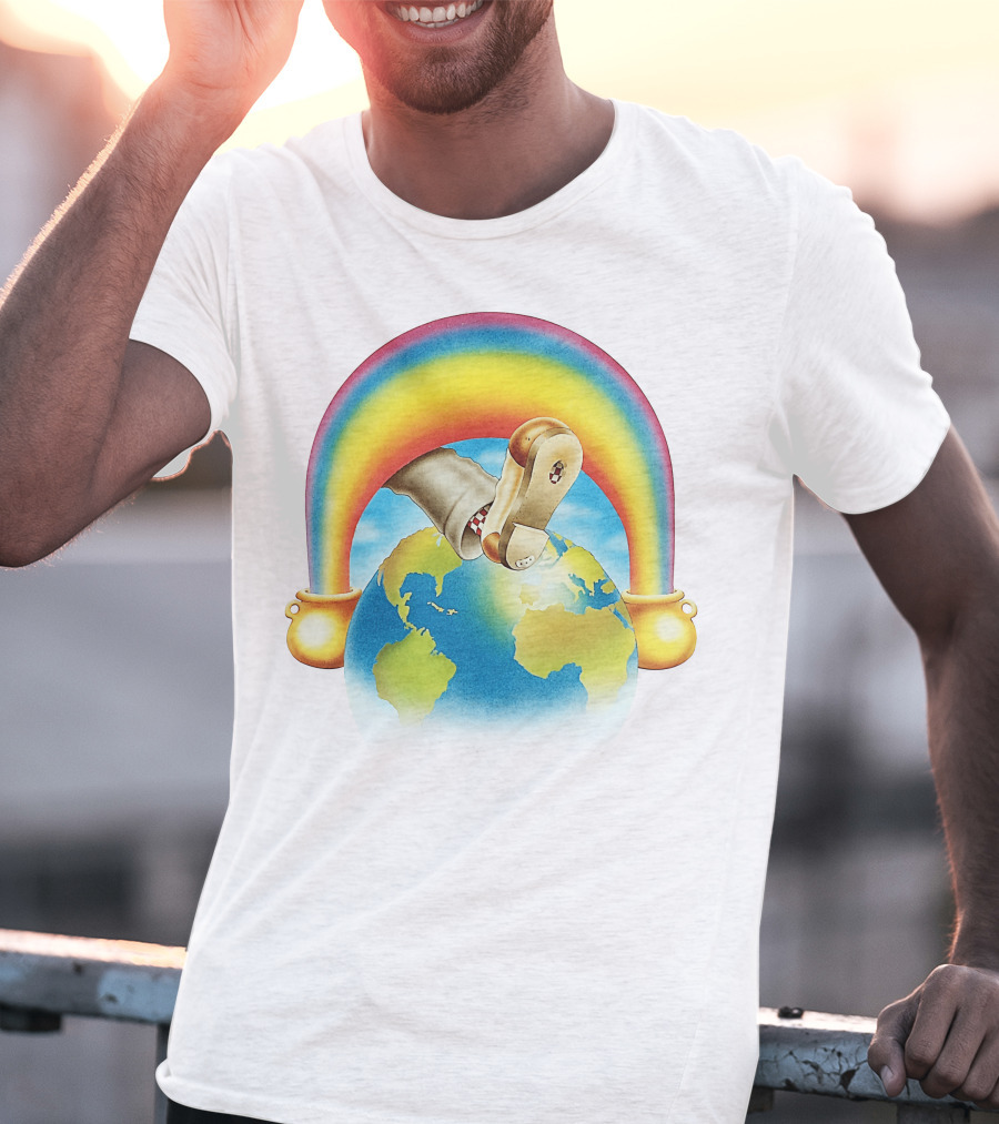 Earth Rainbow Footphone T-Shirt