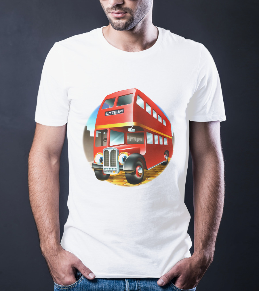 Europe '72 Series 5 - Strand Lyceum London England 5-23-1972 Double Decker Bus T-Shirt