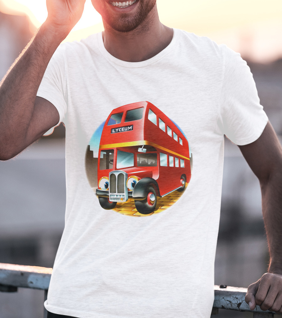 Europe '72 Series 5 - Strand Lyceum London England 5-23-1972 Double Decker Bus T-Shirt