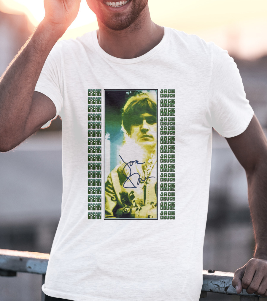 Cream Jack Bruce Signature Portrait T-Shirt