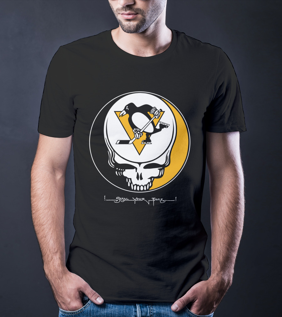 Steal Your Face Grateful Dead Pittsburgh Penguins T-Shirt