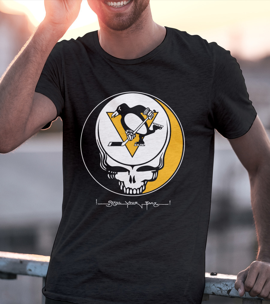 Steal Your Face Grateful Dead Pittsburgh Penguins T-Shirt