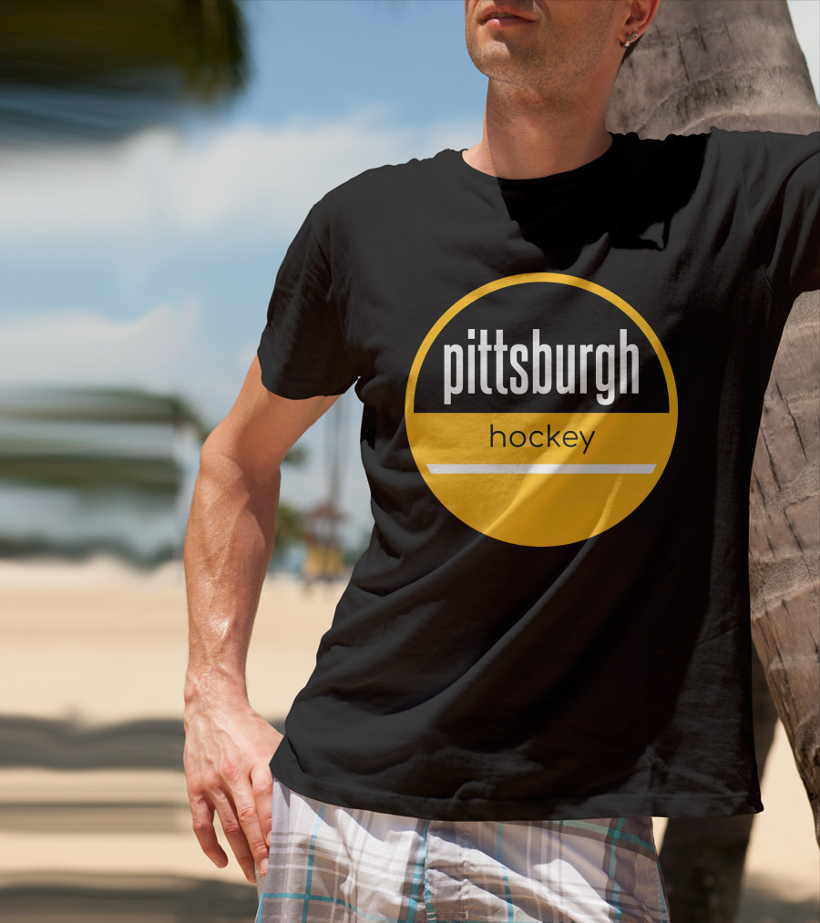 Pittsburgh Penguins Hockey Circle T-Shirt