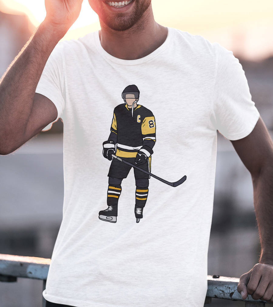 Pittsburgh Penguins Captain 87 Hockey Player T-Shirt