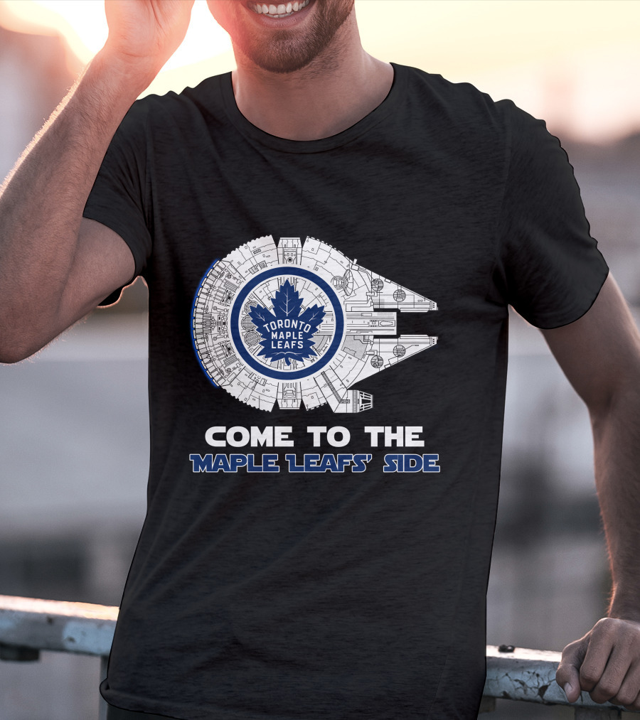 Toronto Maple Leafs Millennium Falcon Come To The Maple Leafs' Side T-Shirt