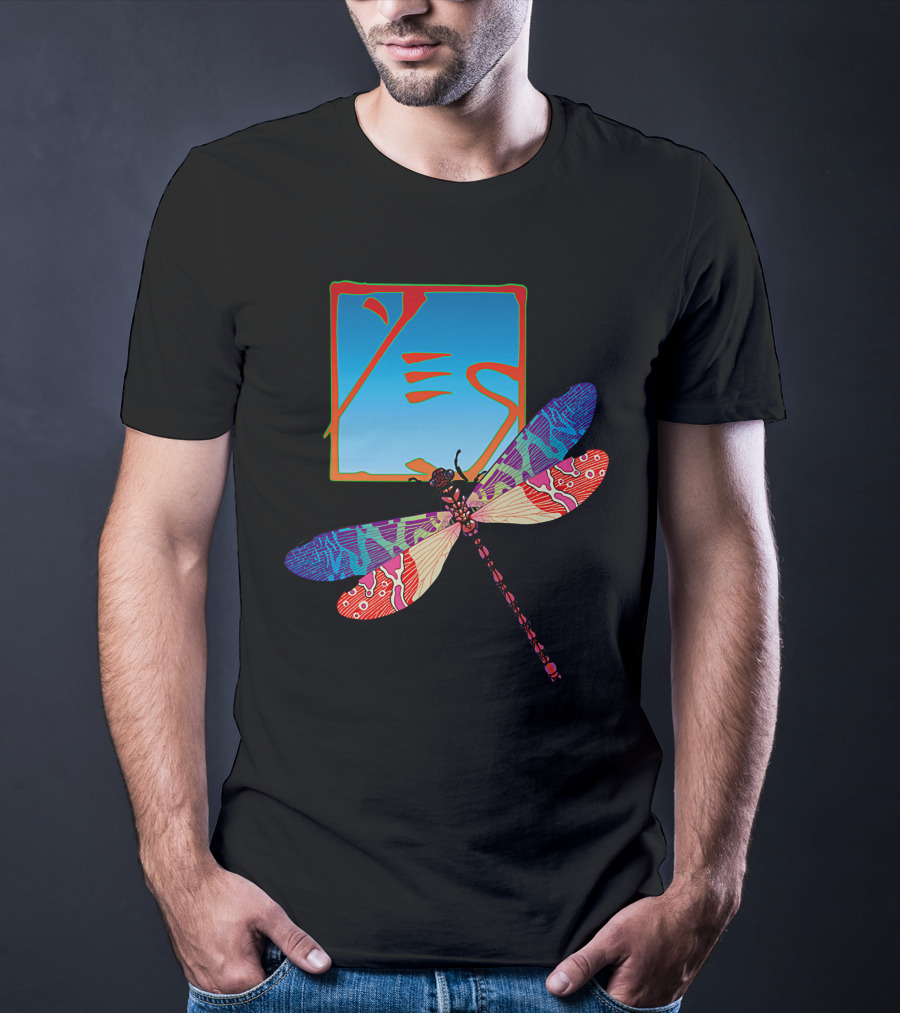 Dragonfly Psychedelic Artwork T-Shirt