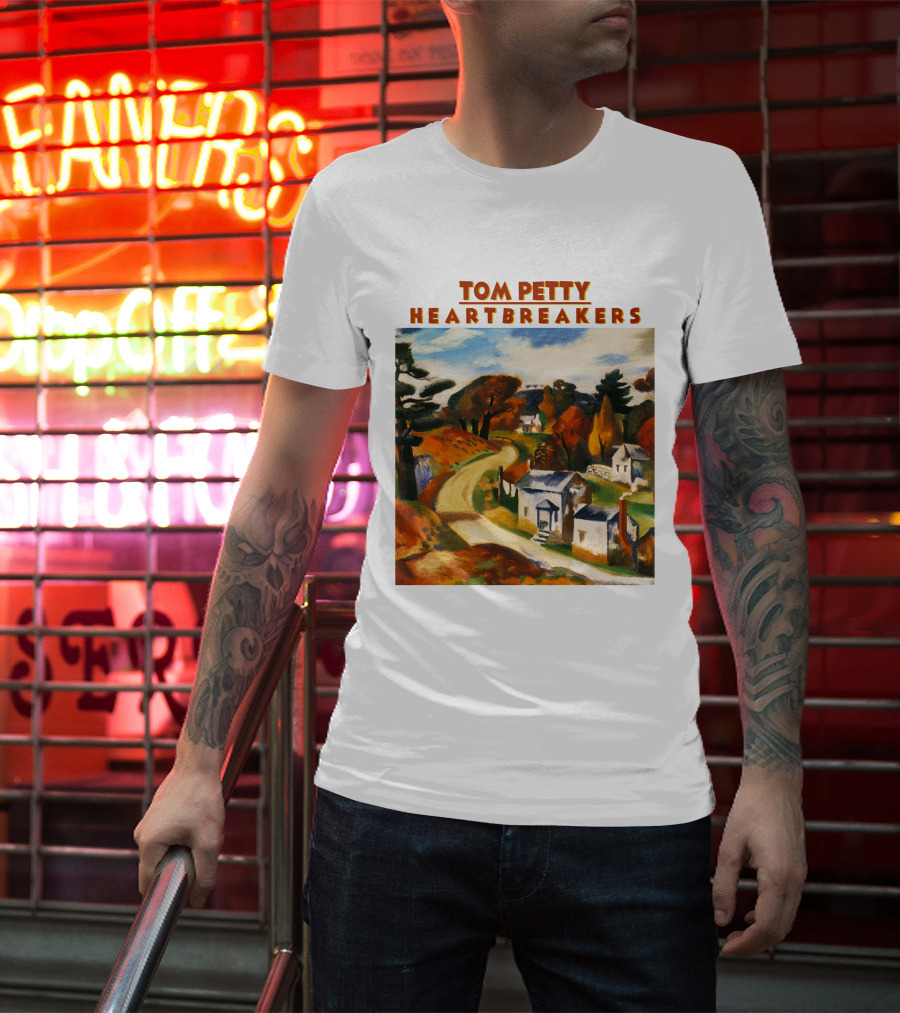 Tom Petty Heartbreakers Rustic Landscape Art T-Shirt