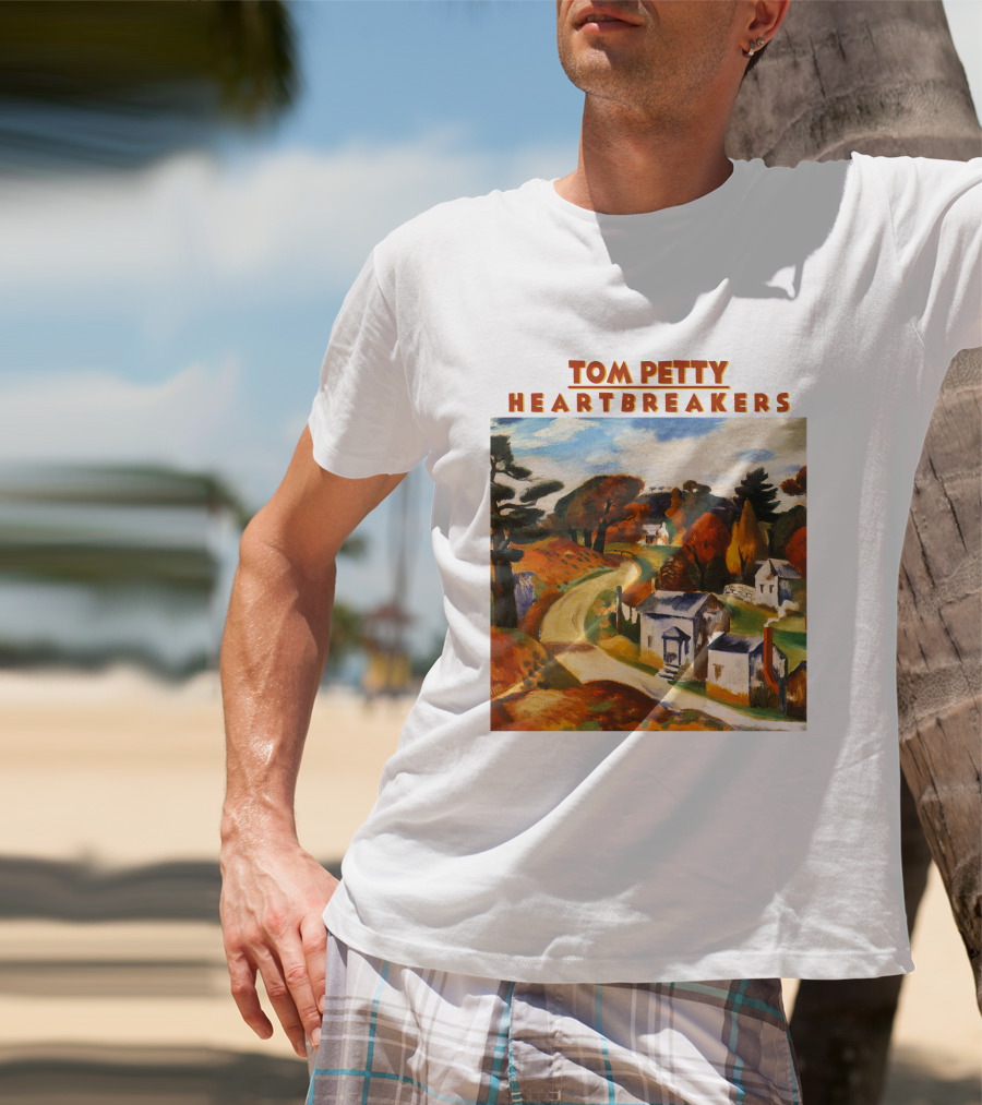 Tom Petty Heartbreakers Rustic Landscape Art T-Shirt