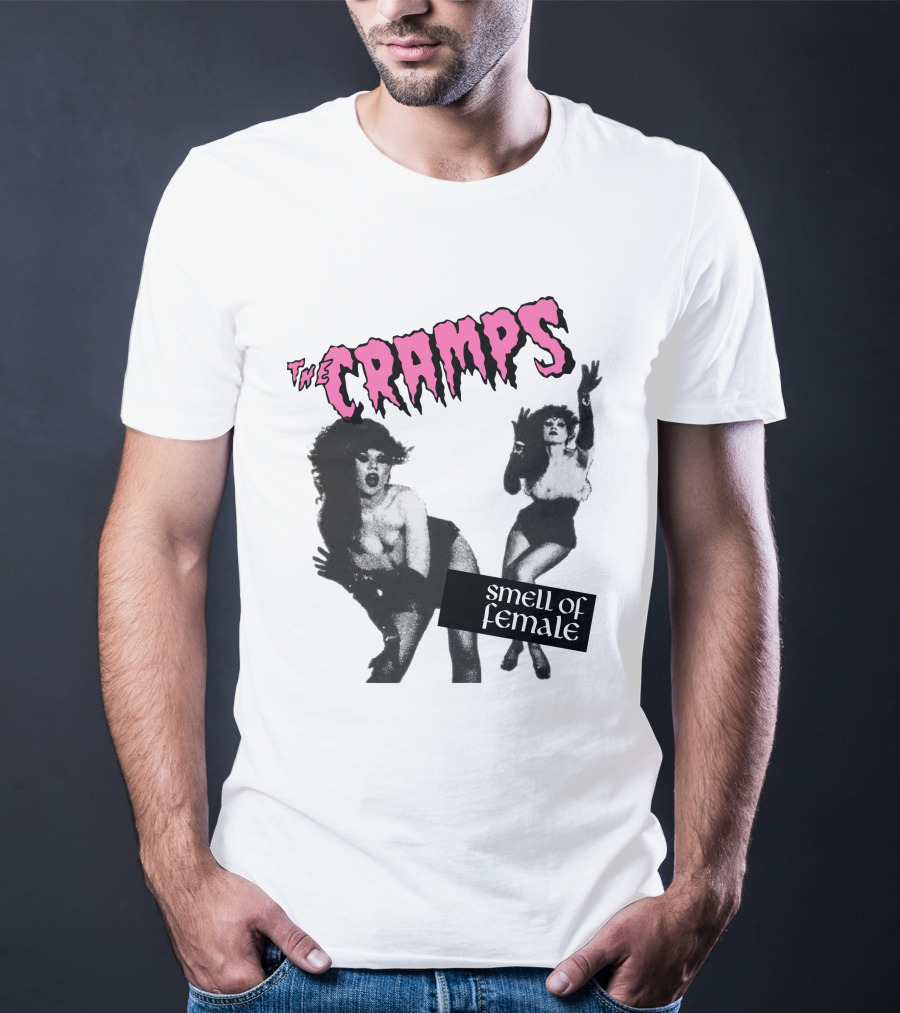 The Cramps Smell Of Female Vintage Punk Rock Album Cover T-Shirt