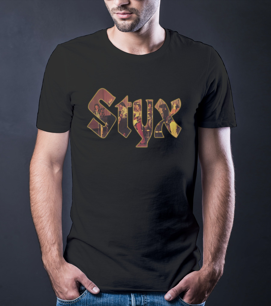 Styx Band Concert Performance Photo Collage T-Shirt