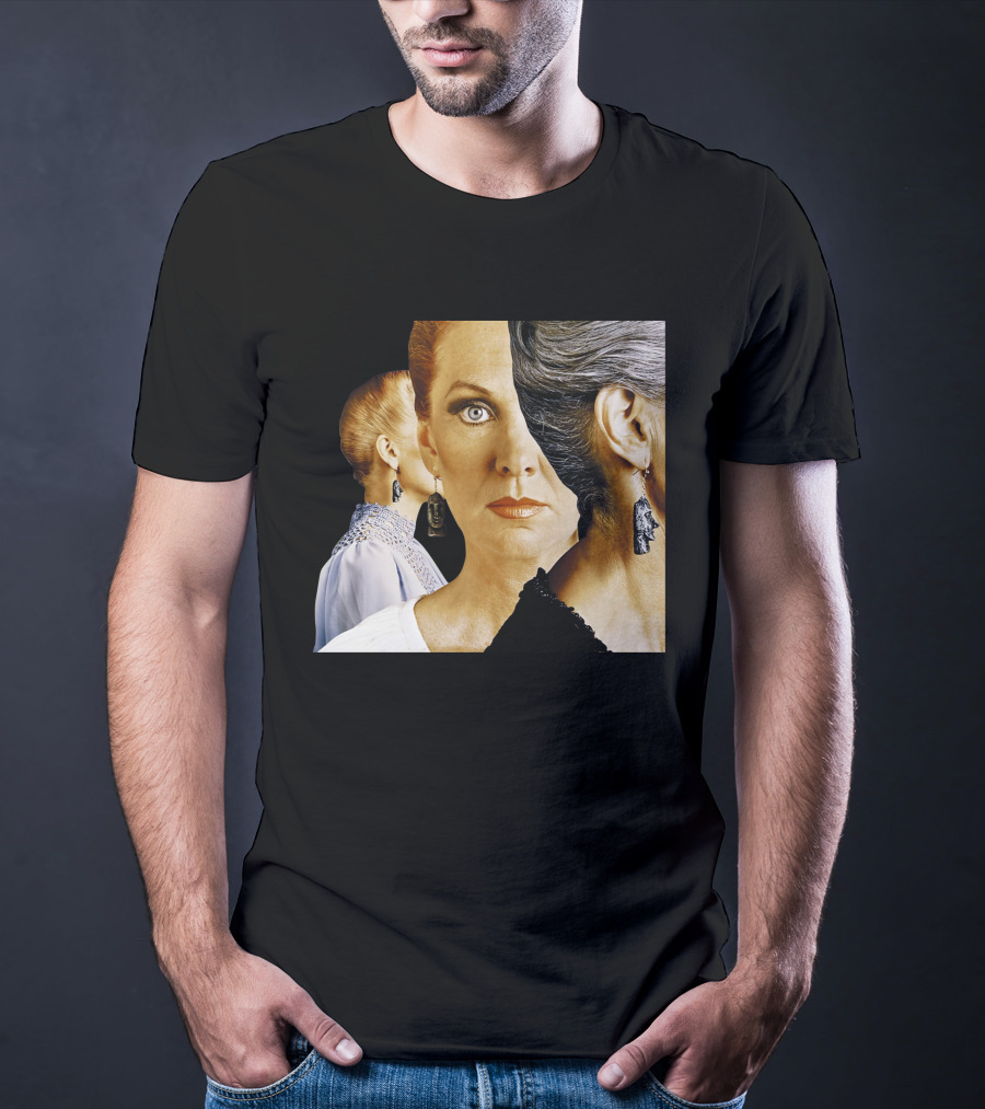 Dramatic Portrait Faces With Bold Earrings And Elegant Hairstyle T-Shirt