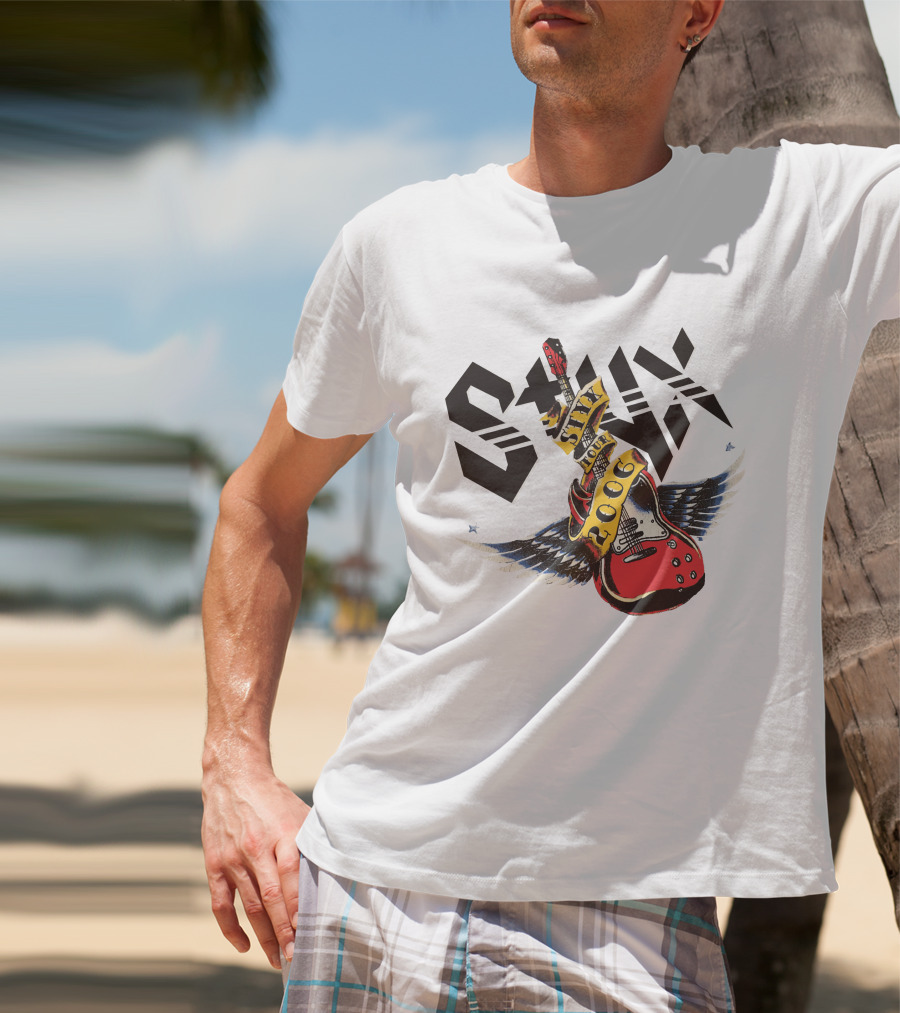 Styx 2006 Tour Guitar Wings T-Shirt