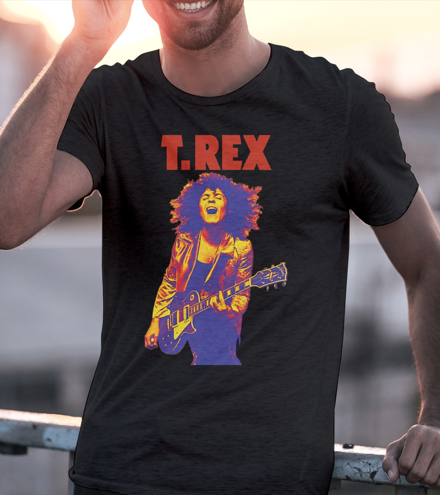 T. Rex Electric Guitar Glam Rock T-Shirt