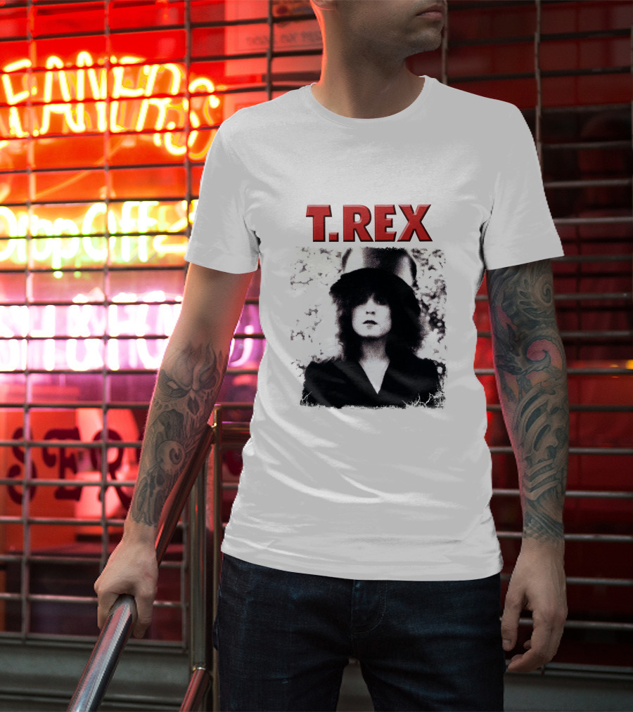 T. Rex Glam Rock Iconic Portrait With Hat T-Shirt