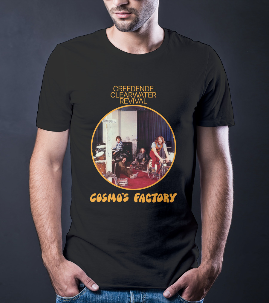 Creedence Clearwater Revival Cosmo's Factory Album Cover T-Shirt