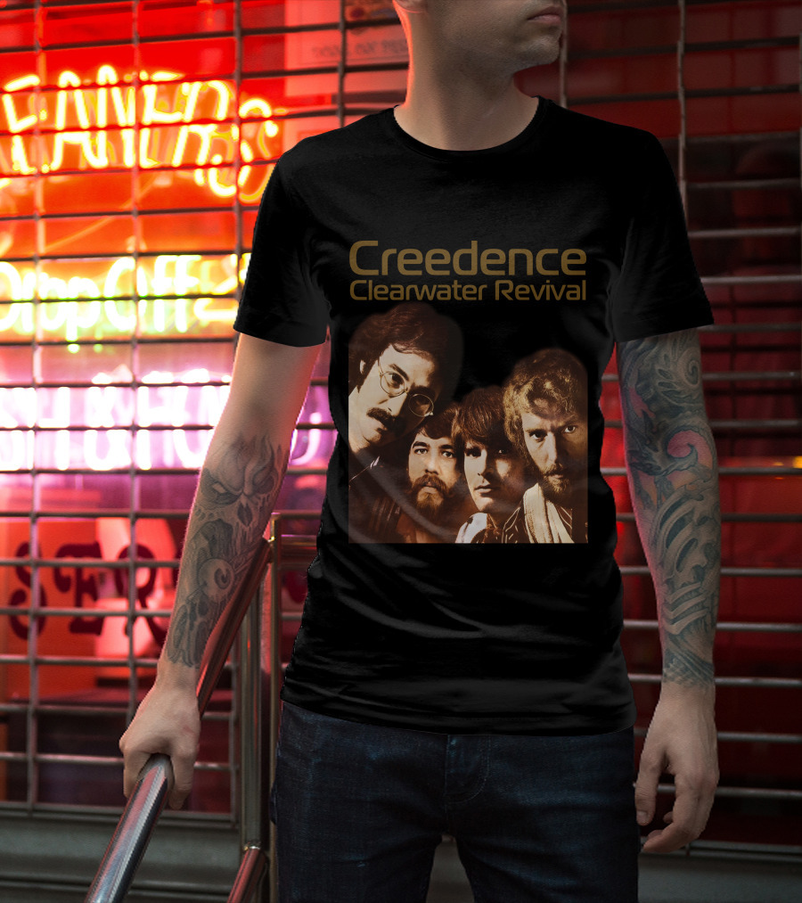 Creedence Clearwater Revival Band Portrait T-Shirt