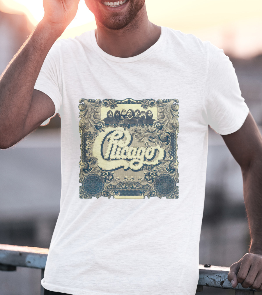 Chicago Band Vintage Ornate Frame T-Shirt