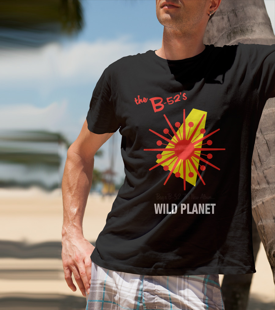 The B-52'S Wild Planet Explosion Retro Style T-Shirt