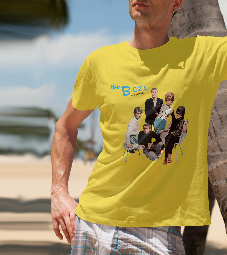 The B-52'S Wild Planet Album Cover Group Photo T-Shirt