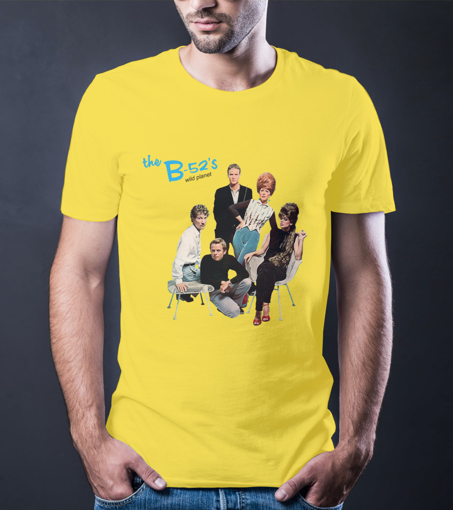 The B-52'S Wild Planet Album Cover Group Photo T-Shirt