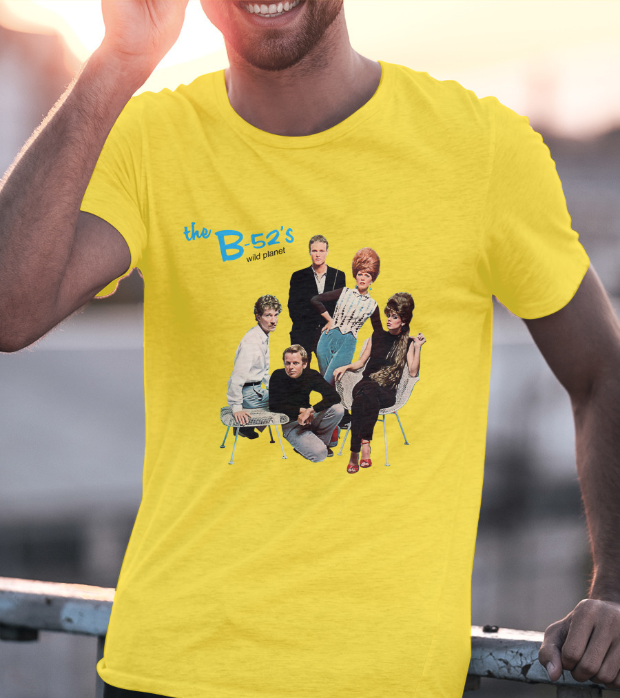 The B-52'S Wild Planet Album Cover Group Photo T-Shirt
