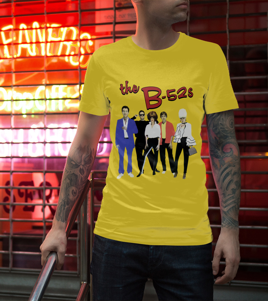 The B-52S Band Members Retro Style Ensemble T-Shirt