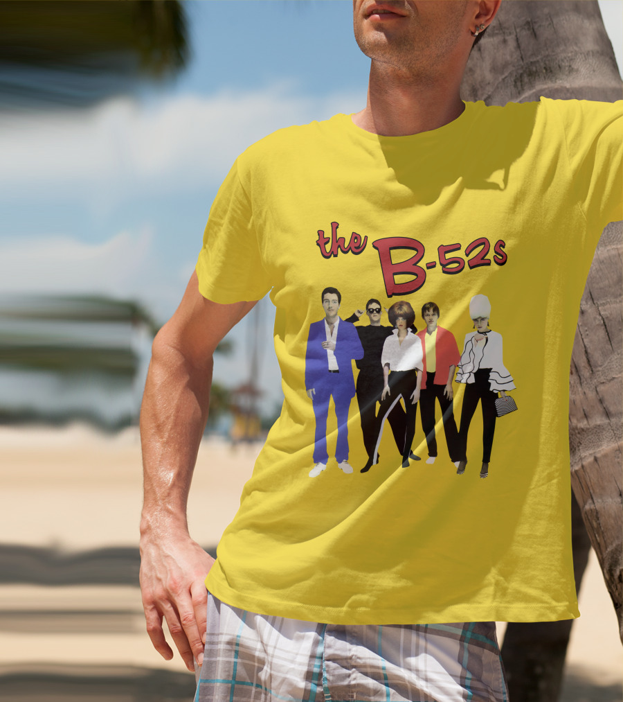 The B-52S Band Members Retro Style Ensemble T-Shirt