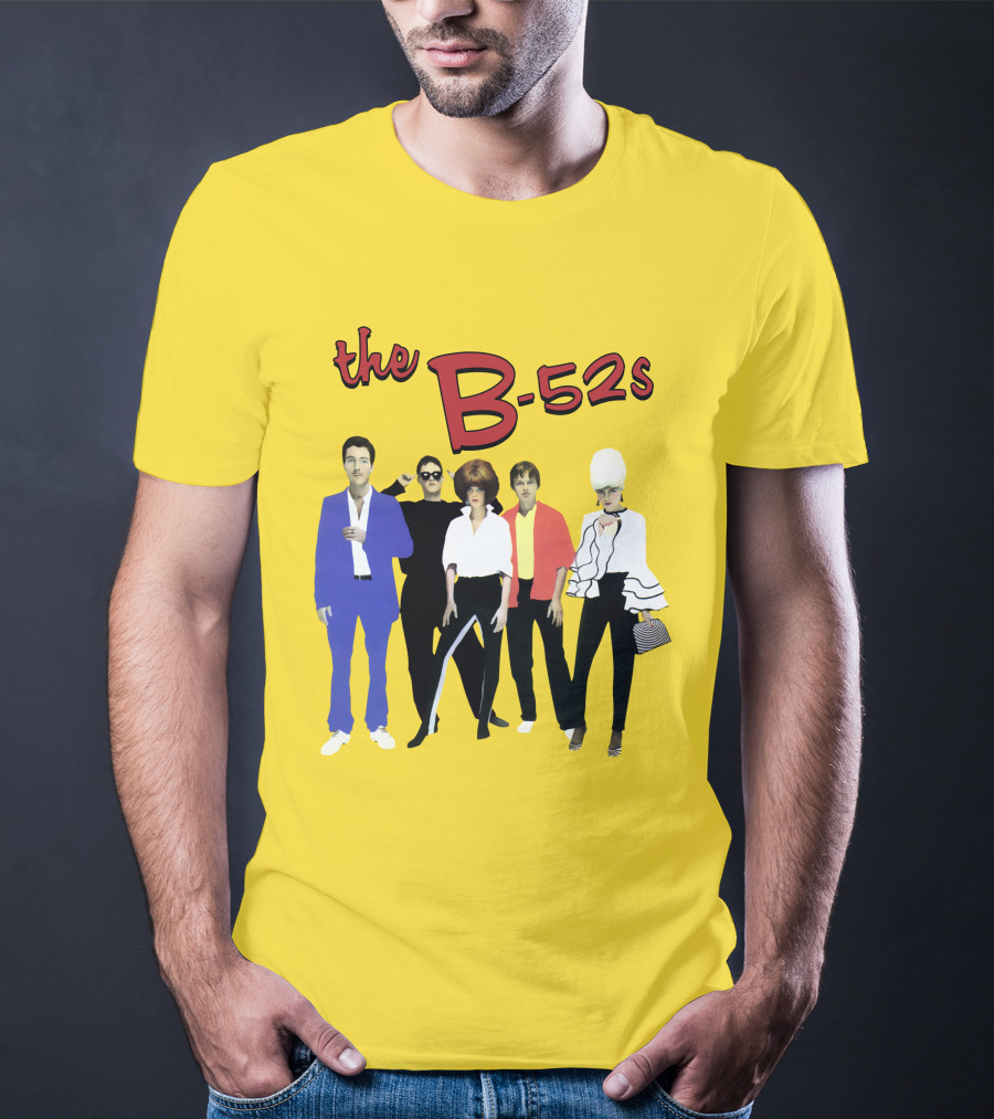The B-52S Band Members Retro Style Ensemble T-Shirt