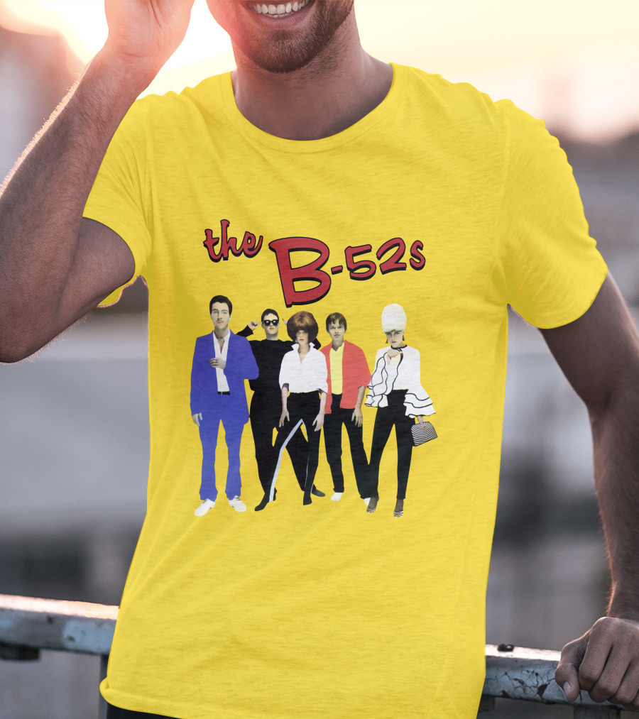 The B-52S Band Members Retro Style Ensemble T-Shirt