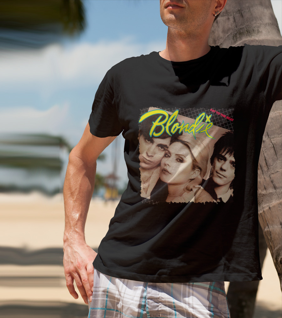 Blondie Eat To The Beat Album Cover Vintage Style T-Shirt
