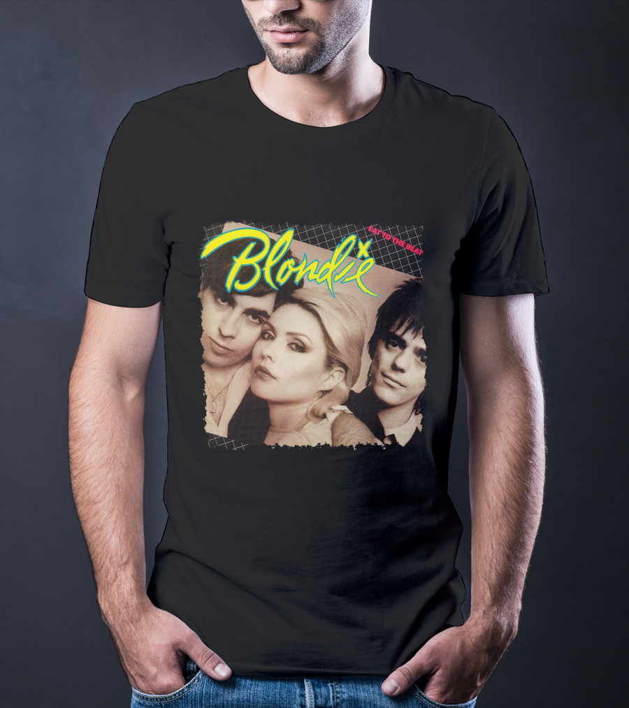 Blondie Eat To The Beat Album Cover Vintage Style T-Shirt