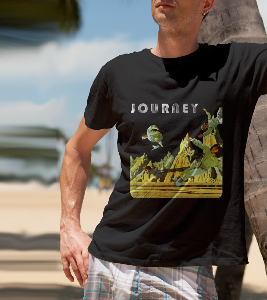 Journey Space-Themed Surreal Landscape Adventure T-Shirt