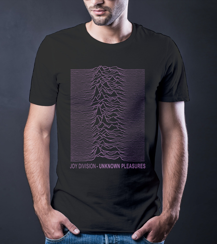 Joy Division Unknown Pleasures Purple Lines T-Shirt
