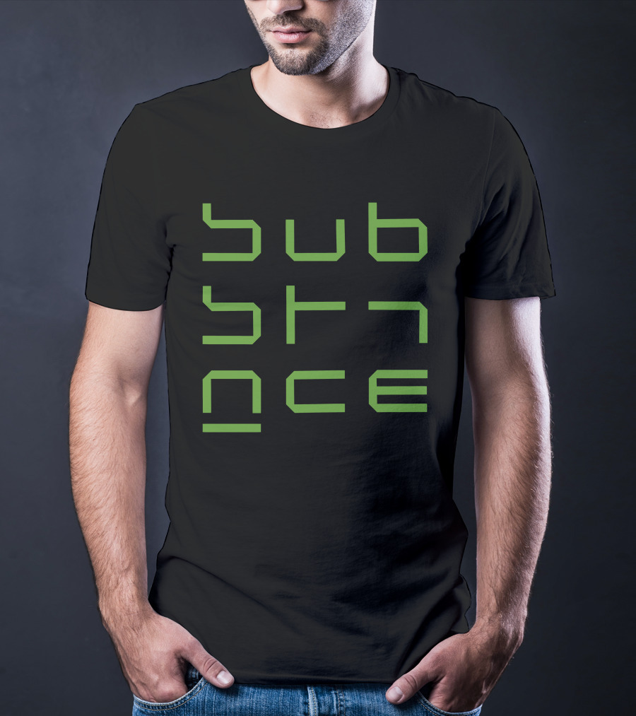 Substance Green Geometric T-Shirt