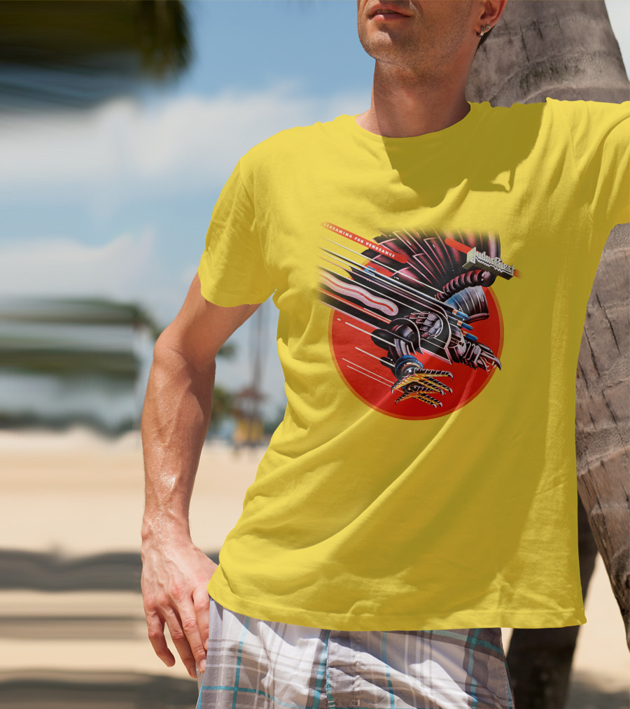 Judas Priest Screaming For Vengeance Album Cover Artwork T-Shirt