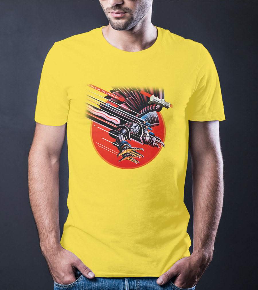 Judas Priest Screaming For Vengeance Album Cover Artwork T-Shirt