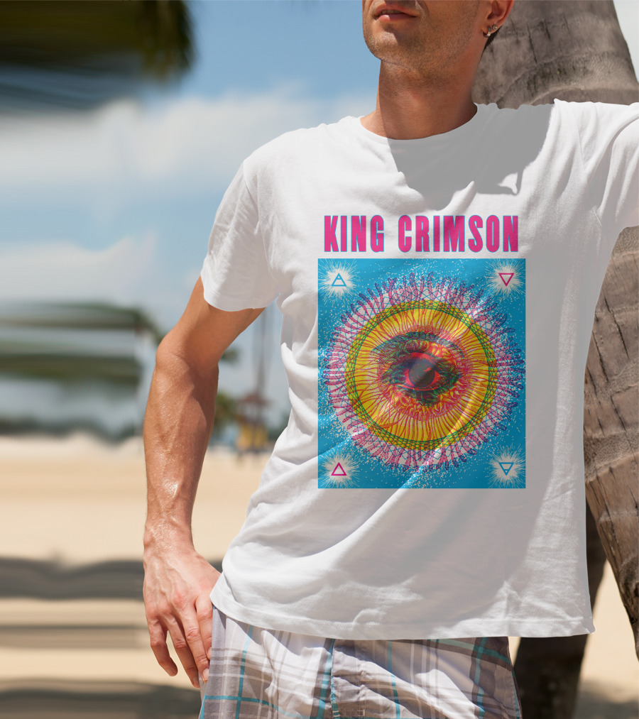 King Crimson Psychedelic Eye Geometric T-Shirt