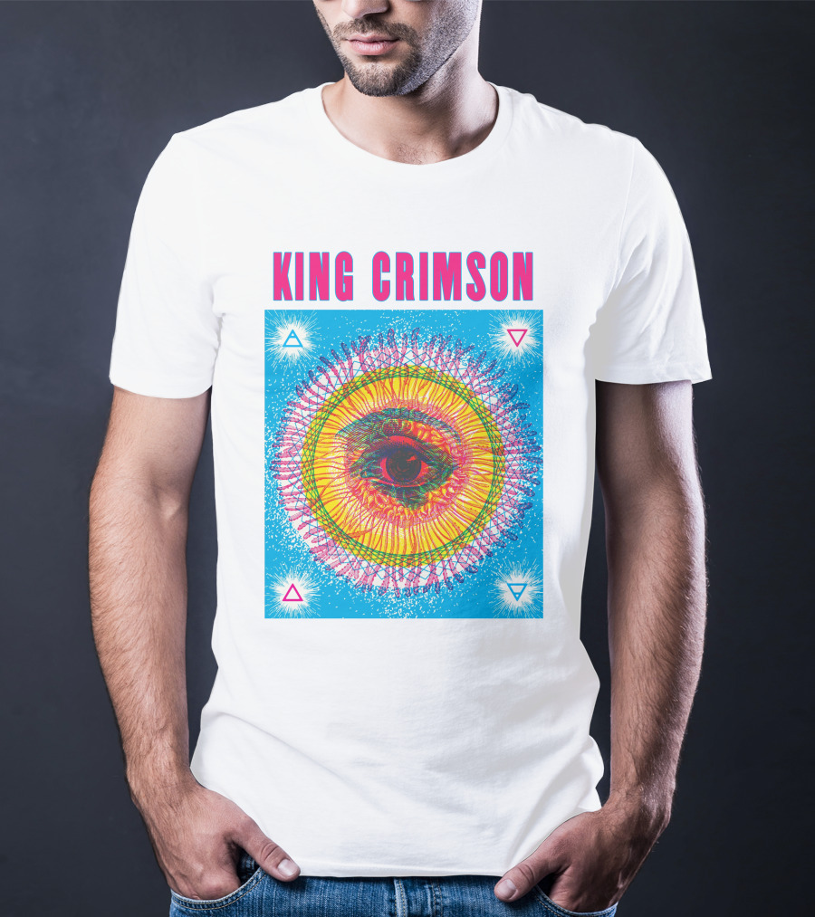 King Crimson Psychedelic Eye Geometric T-Shirt