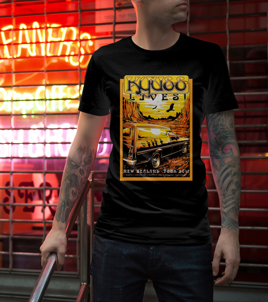 Kyuss Lives New Zealand Tour 2011 T-Shirt