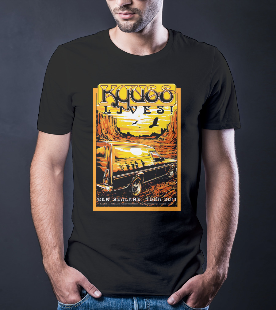 Kyuss Lives New Zealand Tour 2011 T-Shirt